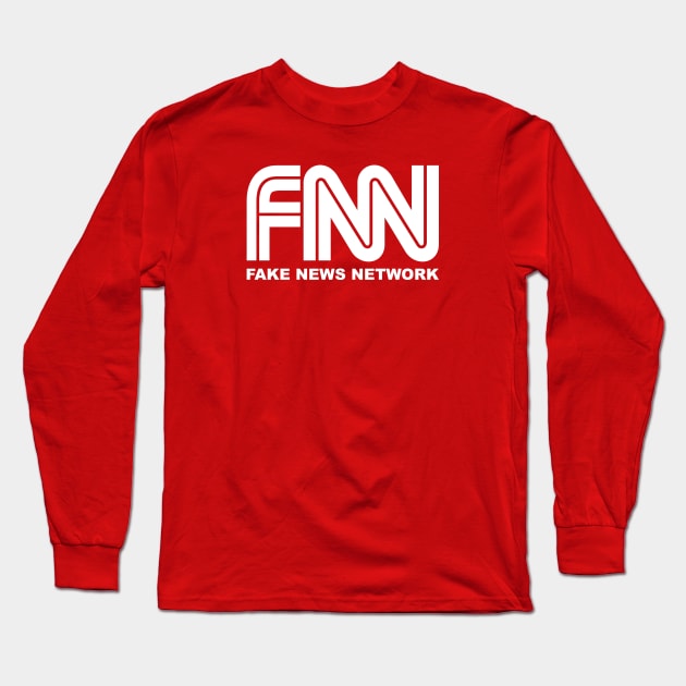 Fake News Network Long Sleeve T-Shirt by LeftCoast Graphics